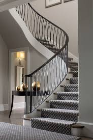 Iron Balusters Modern Staircase Design Ideas Interior Stairc Iron Balusters Modern Staircase Design Id In 2020 Stair Railing Design Staircase Design Railing Design
