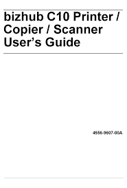 Se lhe surgir uma pergunta relacionada com este driver, entre em contato conosco através. Konica Minolta Bizhub C10 User Manual Pdf Download Manualslib