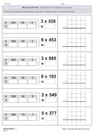Librairie Interactive Multiplication Posee Decomposee Multiplication Posee Apprendre L Anglais Multiplication