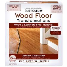 If the floor has an existing wax finish, there are a variety of chemical agents available to help strip the wax off the top of the surface. Rust Oleum Transformations Floor Wood And Laminate Renewal Kit 269597 The Home Depot