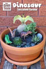 This book does not delve far into cactus care. Dinosaur Succulent Garden The Craft Train
