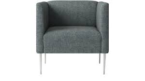 Marais Chair With Chrome Legs Cb2 Marais Chairs Chic Accent Chairs Armchair