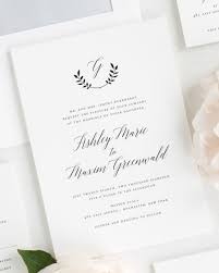 Wreath Monogram Wedding Invitations Monogram Wedding Invitations Wedding Invitation Samples Shine Wedding Invitations