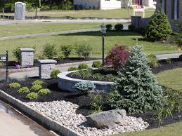 R R Caddick Driveway Landscape Using Pillars River Rock And Wall Landscaping With Rocks Front Yard Landscaping Driveway Landscaping