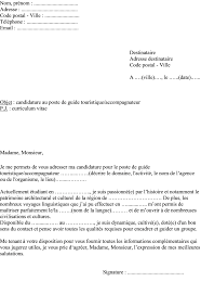 Veillez surtout à rester synthétique et ne pas vous perdre dans les détails de votre expérience. Lettre De Motivation Guide Accompagnateur