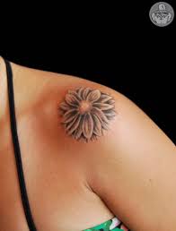 Black And White Daisy Flower Tattoo Pin On Tatts
