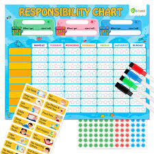 d fantix magnetic responsibility chart chore chart for multiple kids my star reward chart for toddlers encourage responsibility and good behavior