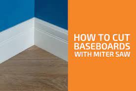 Then, once you have set the miter angle and bevel angle and you have the baseboard on the cutting table, you can turn the saw on and begin the cut. How To Cut Baseboards With A Miter Saw Handyman S World