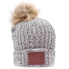 Black Speckled Cuffed Pom Beanie Natural Pom Love Your Melon Pom Beanie Beanie