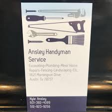 Your greatest single asset is your home, and its maintenance is an important part of homeownership. Ansley Handyman Service 9 Photos Home Improvement Austin Tx 78737