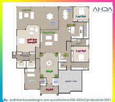 مخطط منزل دور واحد 350 متر one storey house house plans floor plans