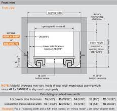 Blum Tandem Drawer Slide W Soft Close The Cabinet Door Store