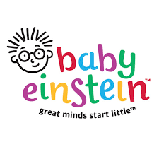 These products used to be made by a division of the walt disney company, marketed under the slogan, where discovery begins. Baby Einstein Logo