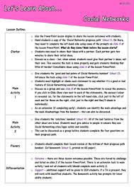 Social Networks Good Bad Features E Safety Pshe Or Computing Lesson Full Lesson Ks3 Mainly Social Networks Lesson Safe Internet