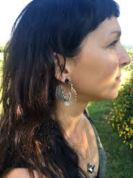 Wings of Love Earrings, Brass Heart and Wings Hoop Earrings, Winged Heart,  Tribal Earrings, Brass Angel Wing Earrings