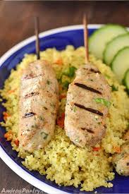 Mediterranean Chicken Kofta Kabob Recipe Ground Chicken Kabobs Flavor Packed Ground Chicken Patties That Are Very Popular In The M Kabob Recipes Recipes Food