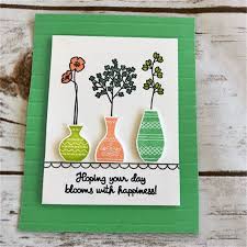 Card stock (i used four sheets, but experiment to see how much your bug needs) spellbinders tan embossing mat. Multi Purpose Craft Supplies New Emboss Card Making 3 Flower Vases Large Brass Stencil Scrapbook Crafts