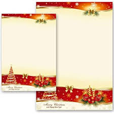 Hier zeigen wir ihnen viele kreative ideen und basteln mit papier zu weihnachten: 100 Blatt Briefpapier Festtag Frohe Weihnachten Din A5 Format Paper Media Amazon De Burobedarf Schreibwaren