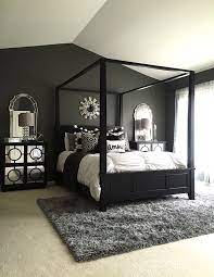 15 refined decorating ideas in glittering black and gold. This Is Another Darker Room With Plenty Of Black And Deep Gray But You Get Mirror Accents And White To Black Master Bedroom Master Bedrooms Decor Home Bedroom