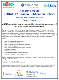 Saturday 24 april to sunday 25 april. Equator Publication School 2 Day Workshop With Equator Canada The Equator Network