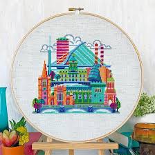 Check spelling or type a new query. Pretty Little San Francisco Cross Stitch Pattern Stitched Modern