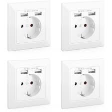 Busch jaeger up unterputz / electrical outlet installation tutorial instruction for. Deleycon 4x Einbausteckdose Mit 2x Usb Kaufland De