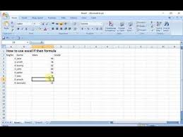 How To Use Excel If Then Formula Excel Formula Being Used