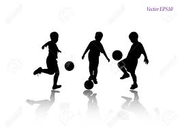 All vectors pngs logos icons editables. Soccer Players Silhouettes Of Kids Collection Full Body Of Child Royalty Free Cliparts Vectors And Stock Illustration Image 114773463