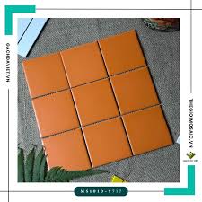 Gạch mosaic màu cam men mờ kích thước 10x10 VMSG-9717
