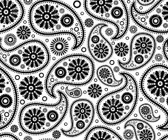 Black And White Vector Art Background Seamless Paisley Ornament Black White Vector Art Floral Background Floral Background Paisley Floral Art