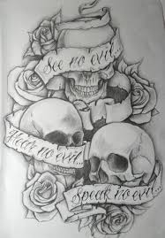 See No Evil Hear No Evil Speak No Evil Tattoo Love Tattoo Design Tattoo Patterns Http Wonderfultatoos Blogsp Evil Tattoos Evil Skull Tattoo Evil Tattoo