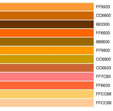 Basic Orange Color Chart For The Color Blind Jpg