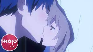 Sexy anime kiss