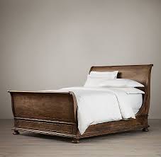 St James Sleigh Bed With Footboard Wood Sleigh Bed Sleigh Beds Sleigh Bed Master Bedroom