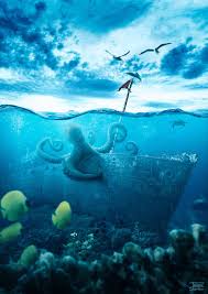 Create A Realistic Underwater Scene In Photoshop Sea underwater plants, ocean coral reef and aquatic kelp, hand drawn marine flora set. realistic underwater scene in photoshop