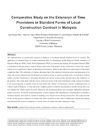 203.2 mm 20.32 cm 0.667 ft 8 in. Pdf Comparative Study On The Extension Of Time Provisions In Standard Forms Of Local Construction Contract In Malaysia