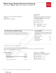 You can add a wells fargo authorized user by signing in to your wells fargo account online and navigate to the account services tab. Wells Fargo Sample Bank Statement 2nd Pdf Pdf