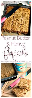 A Honey And Peanut Butter Flapjack Recipe Perfect For Breakfasts On The Go Breakfast Bars Recipe Honey Recipes Peanut Butter Flapjacks