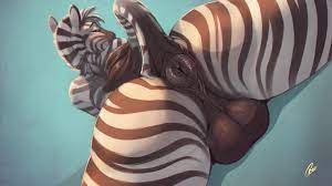 Hot futanari zebra gif