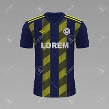 Brands adidas airo sportswear uksoccershop; Realistic Soccer Shirt Fenerbahce 2020 Jersey Template For Football Royalty Free Cliparts Vectors And Stock Illustration Image 129450955