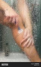 I used to shave in the shower with a cartridge razor and canned foam. Woman Shower Shaves Image Photo Free Trial Bigstock