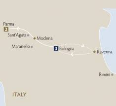 Map of the italian region of emilia romagna with detailed travel information on the region and three world heritage gems: Discover Emilia Romagna The Food Capital Of Italy Ormina Tours