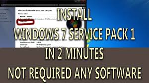 Xp sp2 was practically a new version of but sp2 could include direct support for usb 3.0 and superspeed, so oems don't have to install specific drivers (and neither do you if you plug in a. Install Windows 7 Service Pack 1in 2 Minutes Hindi Urdu Youtube