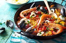 Seafood Paella Recipe Rice Recipes Tesco Real Food Recipe Seafood Paella Paella Recipe Paella Recipe Easy