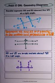 Geometry Diagrams Pass It On Activity Teaching Geometry Middle School Math Resources Junior High Math