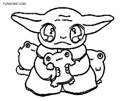 All these santa coloring pages are free and can be printed in seconds from your computer. Baby Yoda Coloring Page Free Printable Funsoke Coloring Home