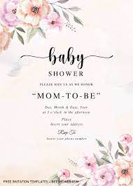 Rustic Floral Baby Shower Invitation Templates Editable With Micro Indian Baby Shower Invitations Baby Shower Invitation Cards Rustic Baby Shower Invitations