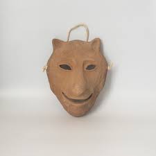 Ceramic Wolf Mask