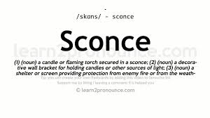 Maybe you would like to learn more about one of these? Sconce Pronunciation And Definition Youtube