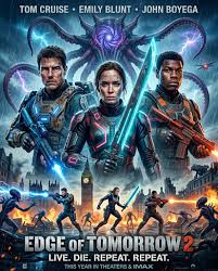🎬 EDGE OF TOMORROW 2 (2025) "The loop is broken. The war is not." ⭐ 4.7/5  – A mind-bending, action-packed sci-fi sequel that raises the stakes beyond  imagination. 🔥 The Battle Is